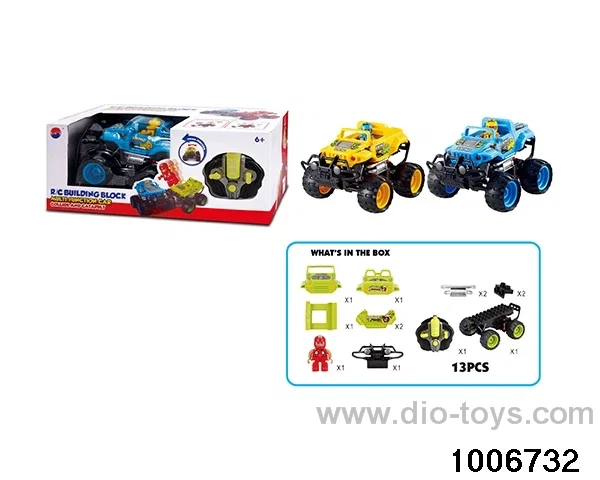 2.4G RC car building block in window box