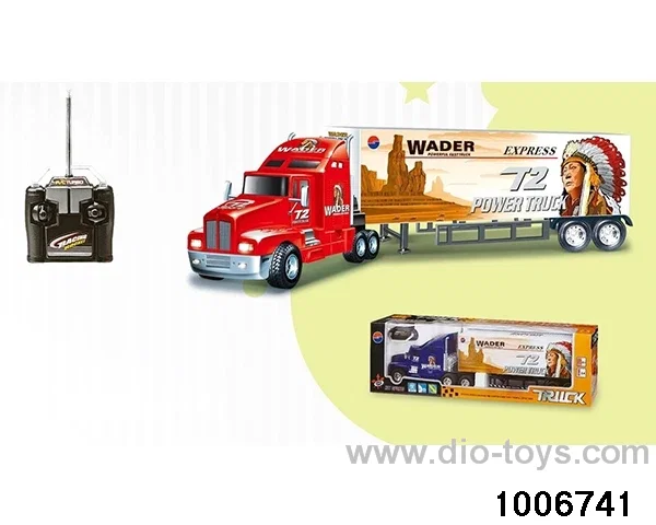 4 ch RC container truck in window box