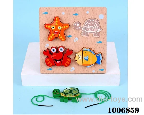 wooden puzzle toys  in  Plastic film