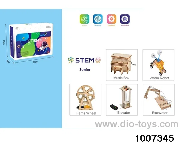 Wooden toys in color box