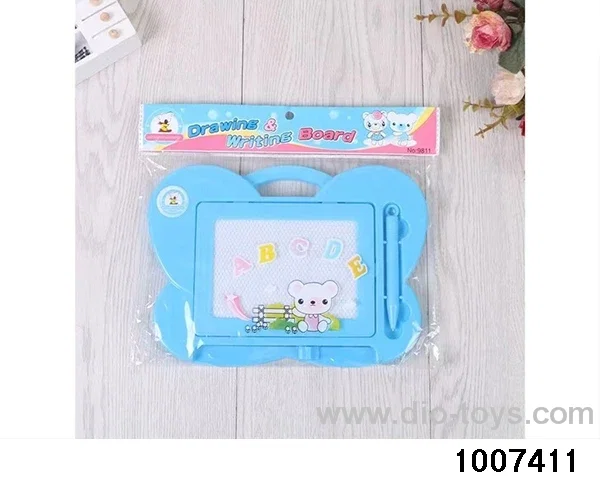 Butterfly magnetic drawing board, writing board, pink and blue in opp bag