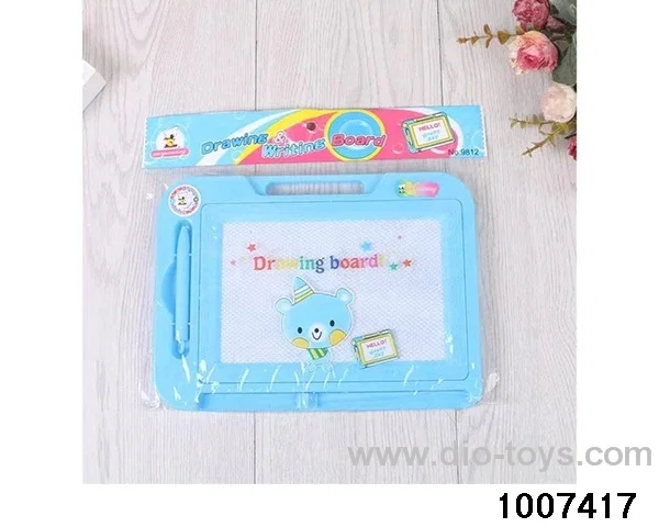 Magnetic drawing board, writing board, pink and blue in opp bag