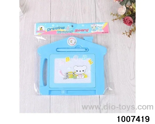 Room magnetic drawing board, writing board, pink, blue, yellow and red in opp bag