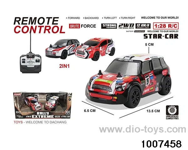 1:28 4ch RC car in 2pcs window box