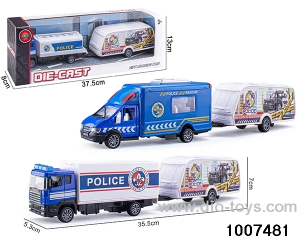 ALLOY PULL BACK TRUCK IN WINDOW BOX