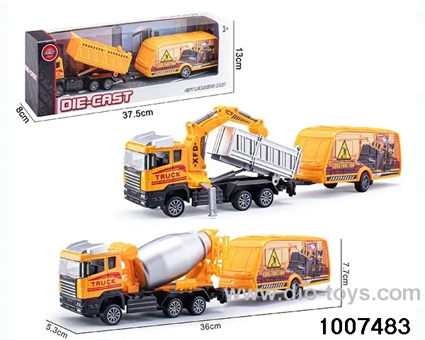 ALLOY PULL BACK TRUCK IN IWNDOW BOX