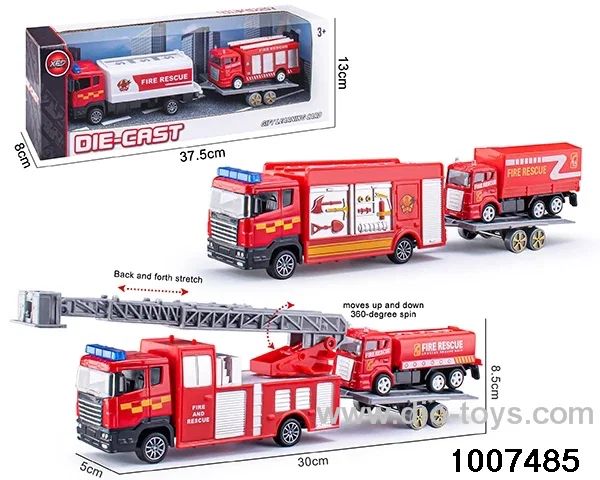 ALLOY PULL BACK TRUCK IN IWNDOW BOX