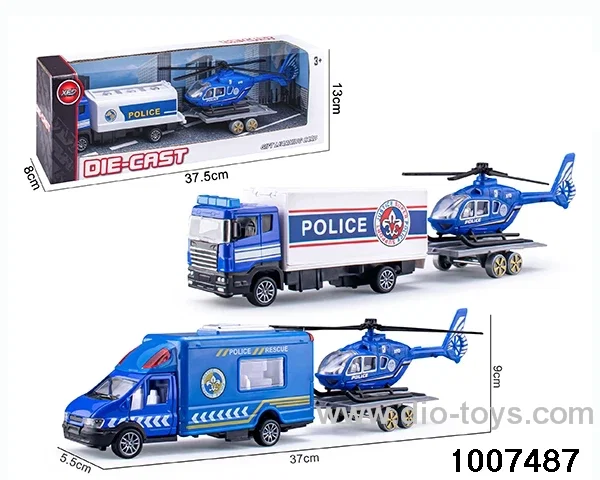 ALLOY PULL BACK TRUCK IN IWNDOW BOX