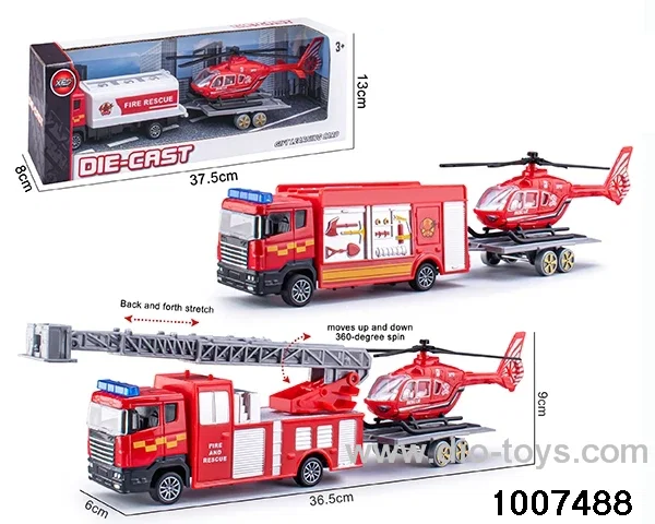 ALLOY PULL BACK TRUCK IN IWNDOW BOX