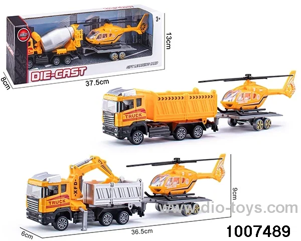 ALLOY PULL BACK TRUCK IN IWNDOW BOX