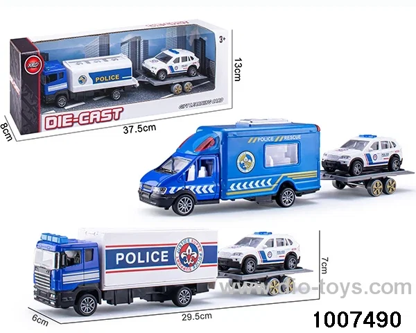 ALLOY PULL BACK TRUCK IN IWNDOW BOX