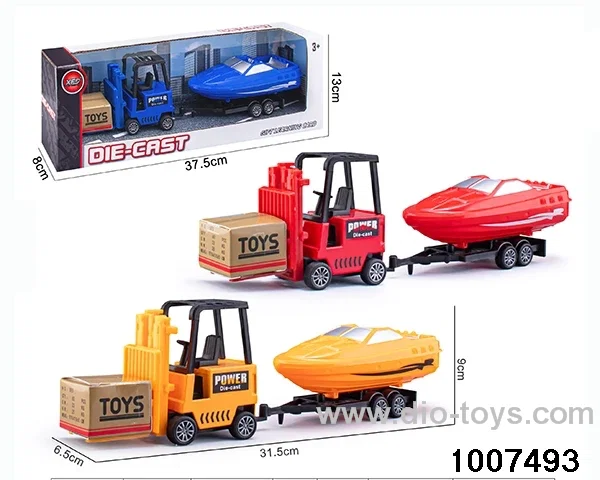 ALLOY PULL BACK TRUCK IN IWNDOW BOX