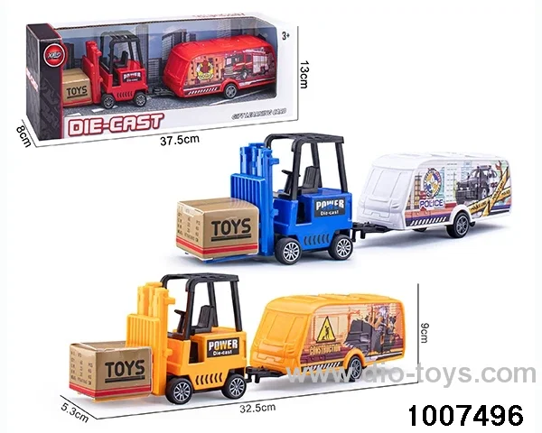 ALLOY PULL BACK TRUCK IN IWNDOW BOX