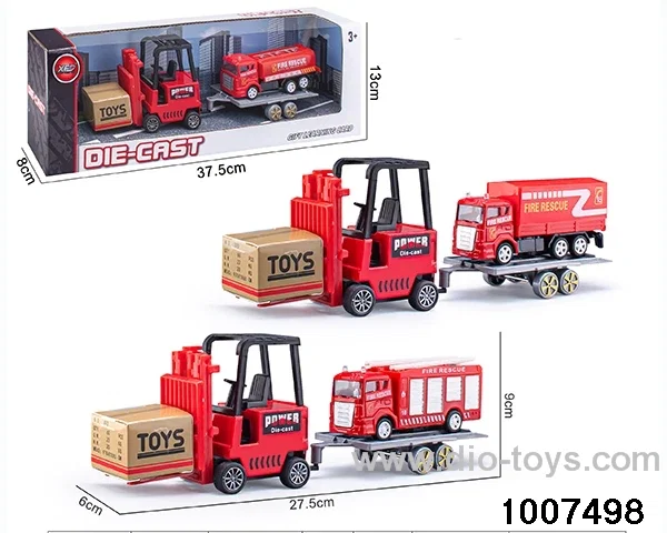 ALLOY PULL BACK TRUCK IN IWNDOW BOX