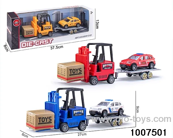 ALLOY PULL BACK TRUCK IN IWNDOW BOX