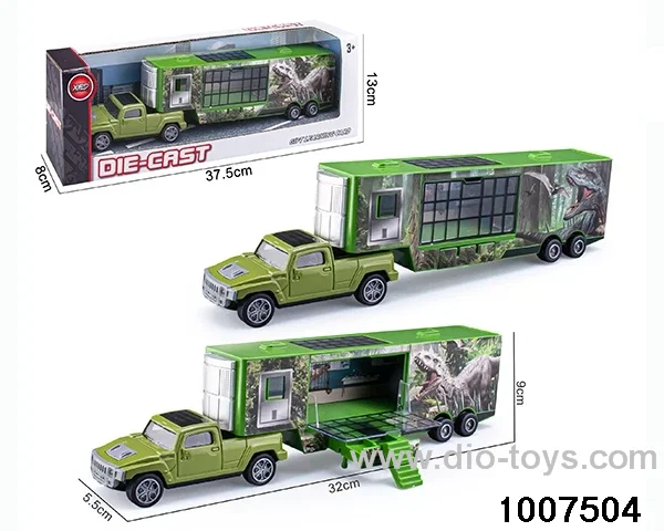 ALLOY PULL BACK TRUCK IN IWNDOW BOX
