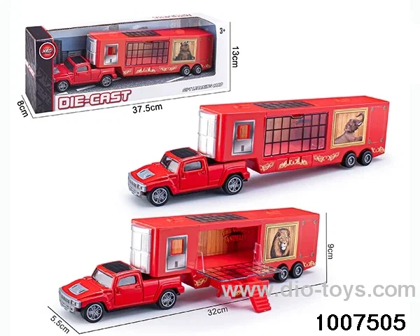 ALLOY PULL BACK TRUCK IN IWNDOW BOX