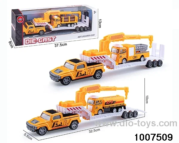ALLOY PULL BACK TRUCK IN IWNDOW BOX