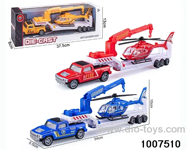 ALLOY PULL BACK TRUCK IN IWNDOW BOX