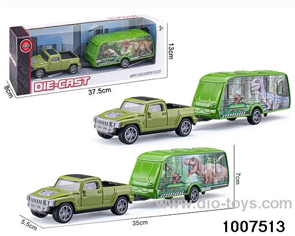 ALLOY PULL BACK TRUCK IN IWNDOW BOX