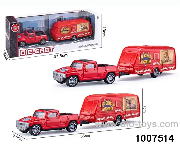 ALLOY PULL BACK TRUCK IN IWNDOW BOX