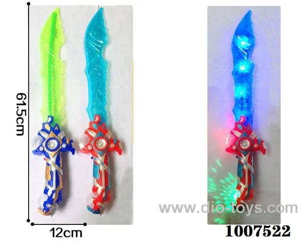 Glowing knife  with  light & music  2 color mixed loading IN OPP BAG