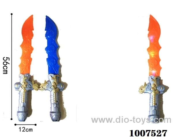 Glowing sword  with  light & music 2 color mixed loading in opp bag