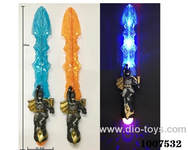 Glowing sword  with  light & music 2 color mixed loading in opp bag