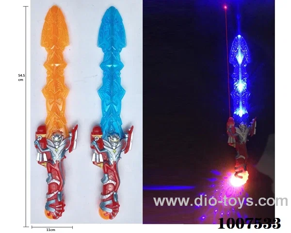 Glowing sword  with  light & music 2 color mixed loading in opp bag