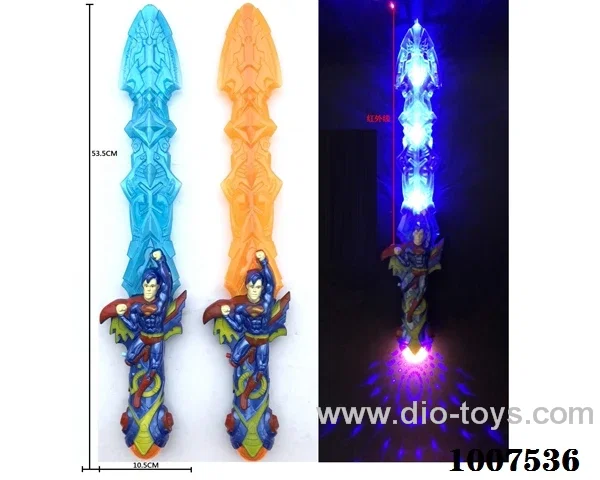 Glowing sword  with  light & music 2 color mixed loading in opp bag