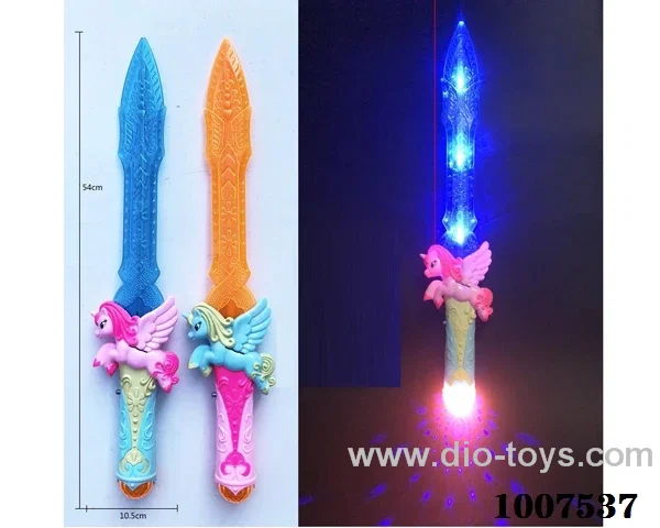 Glowing sword  with  light & music 2 color mixed loading in opp bag