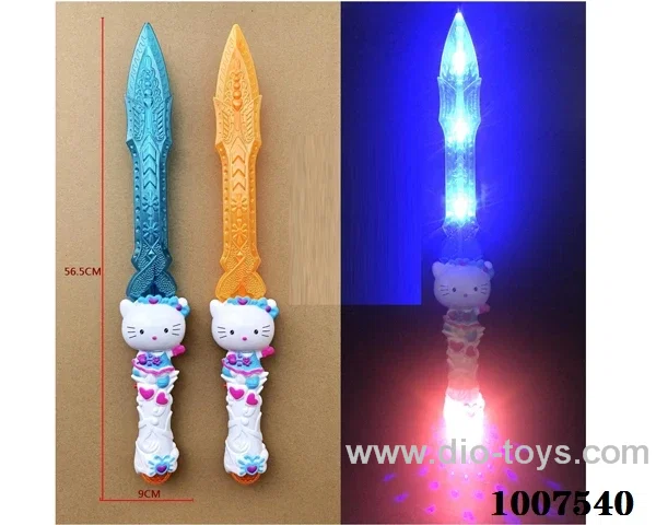 Glowing sword  with  light & music 2 color mixed loading in opp bag