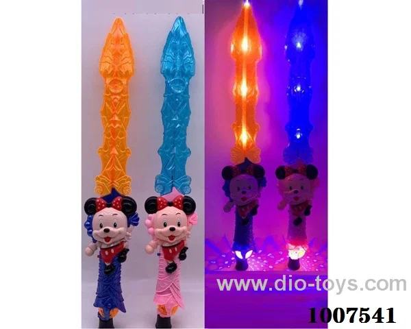 Glowing sword  with  light & music 2 color mixed loading in opp bag