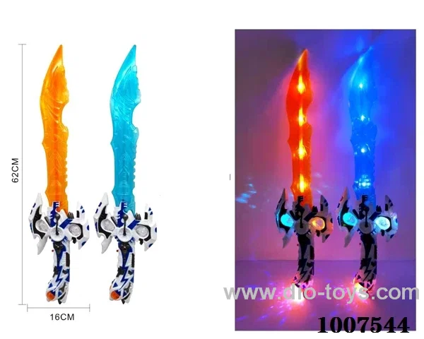 Glowing knife  with  light & music 2 color mixed loading IN OPP BAG