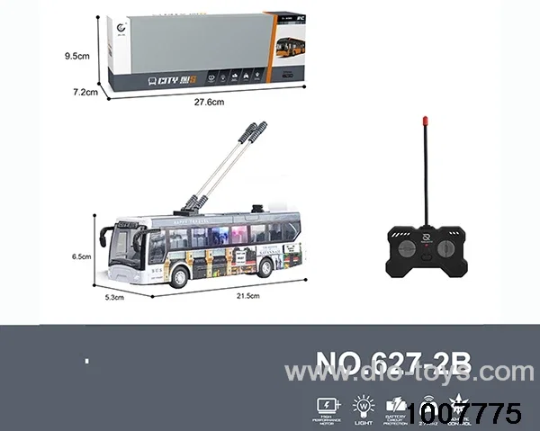 1:32 27MHz 4CH RC BUS WITH LIGHT(INCLUDING ELECTRICITY) IN WINDOW BOX