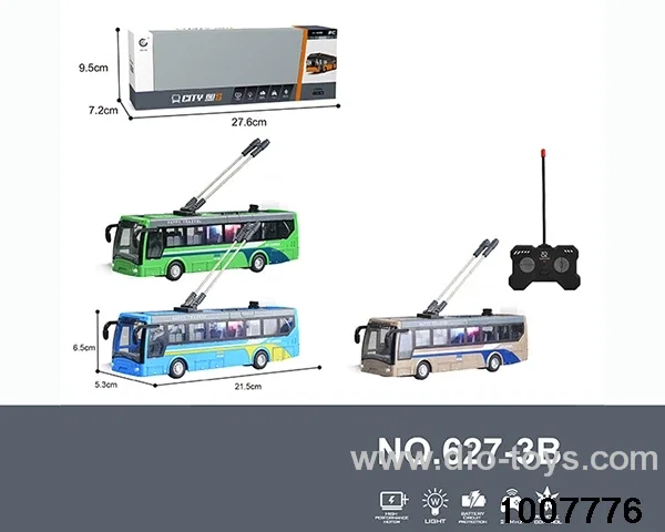 1:32 27MHz 4CH RC BUS WITH LIGHT(INCLUDING ELECTRICITY) IN WINDOW BOX
