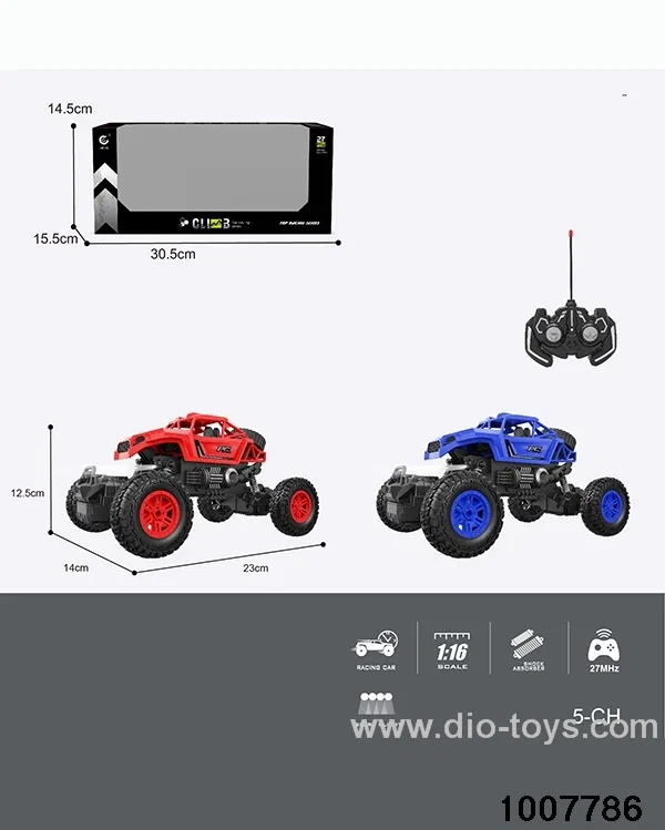 1:16 27MHz 5CH RC CAR WITH SEARCHLIGHT/WITH AUTOMATIC PRESENTATION FEATURE(WITHOUT ELECTRICITY) IN WINDOW BOX