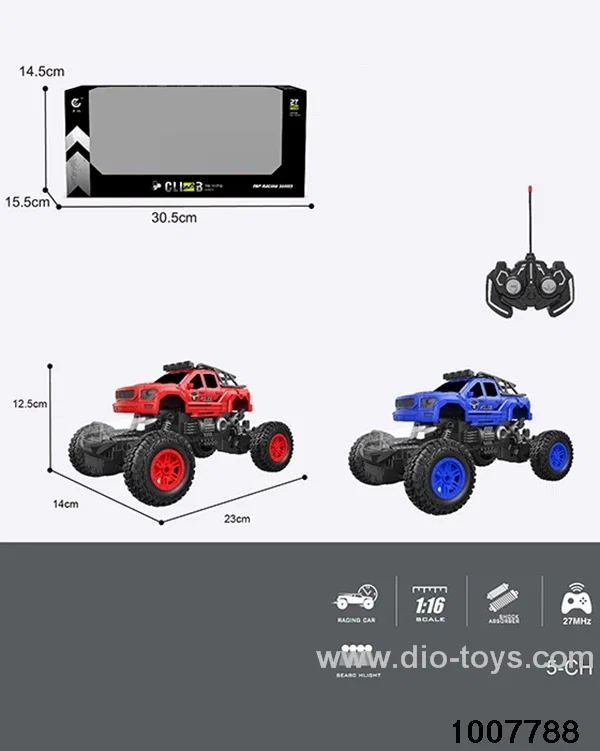 1:16 27MHz 5CH RC CAR WITH SEARCHLIGHT/WITH AUTOMATIC PRESENTATION FEATURE(WITHOUT ELECTRICITY) IN WINDOW BOX