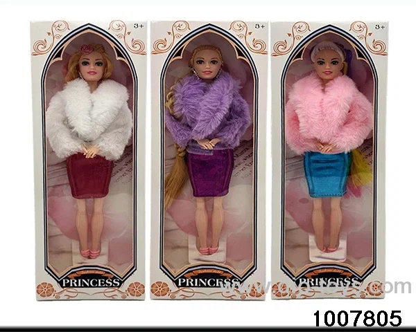 3 MIXED PACKAGES 11.5 INCH SOLID DOLL WITH 9 JOINTS IN WINDOW BOX