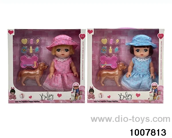 2 COLORS MIXED PACKAGES 10 INCH EMPTY DOLL WITH 4 SOUNDS IN WINDOW2 BOX