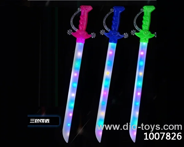 Glowing knife  with  light & music in opp bag