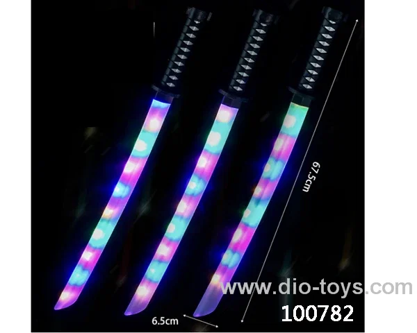 Glowing knife  with  light & music in opp bag