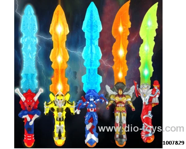 Glowing sword  with  light & music in opp bag