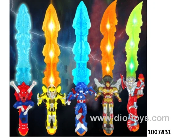 Glowing sword  with  light & music in opp bag