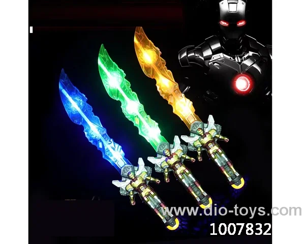 Glowing knife  with  light & music in opp bag