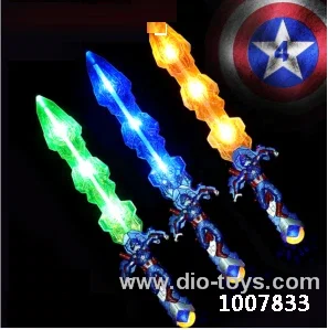 Glowing sword  with  light & music in opp bag