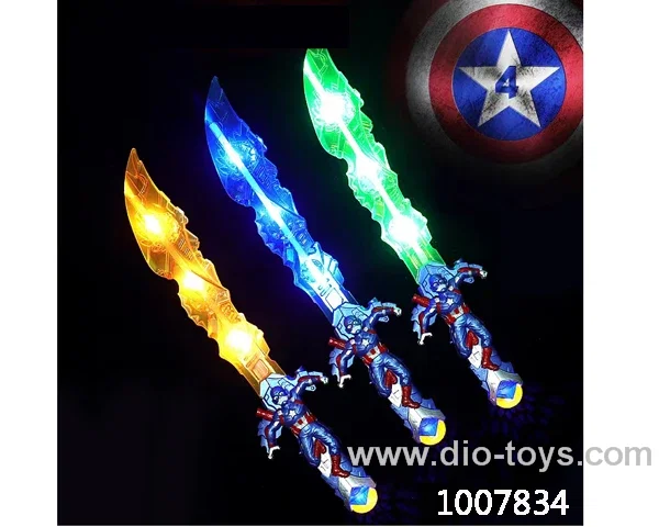 Glowing knife  with  light & music in opp bag