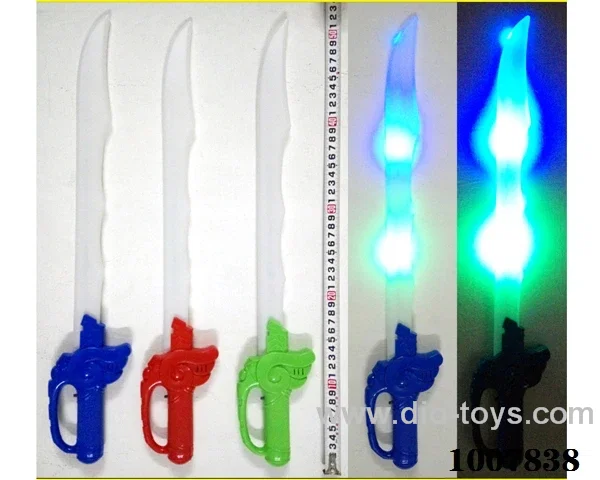 52cm Glowing knife  with  light & music 3  color mixed loading in opp bag