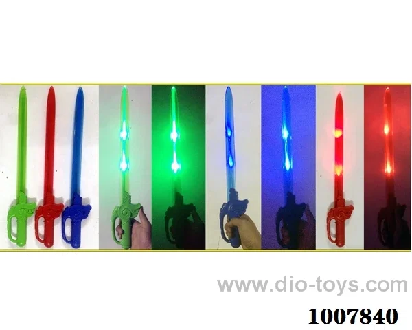 52cm Glowing sword  with  light & music 3 color mixed loading in opp bag