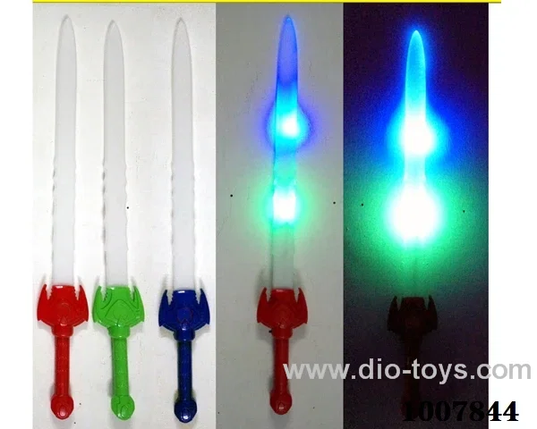 56cm Glowing sword  with  light & music 3color mixed loading in opp bag